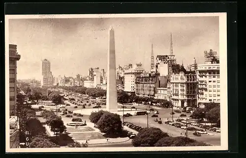 AK Buenos Aires, Av. 9 de Julio con el Obelisco