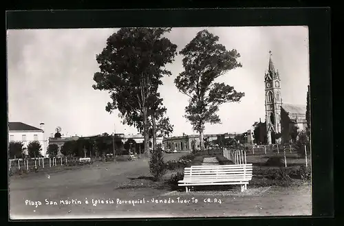 AK Venado Tuerto, Plaza San Martin e Iglesia Parroquial