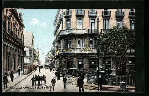 AK Buenos Aires, Calle Peru, Hotel Galileo