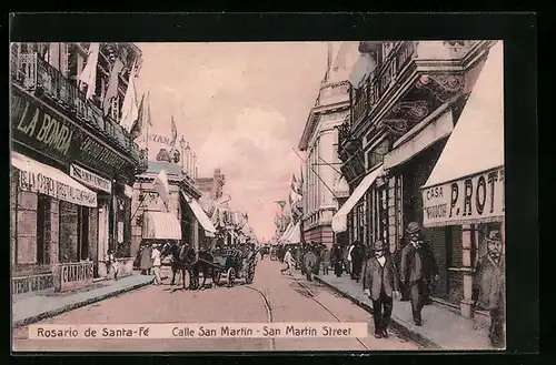 AK Rosario de Santa-Fé, Calle San Martin