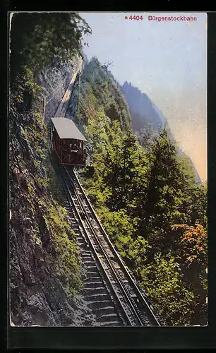 AK Bürgenstockbahn auf der Strecke