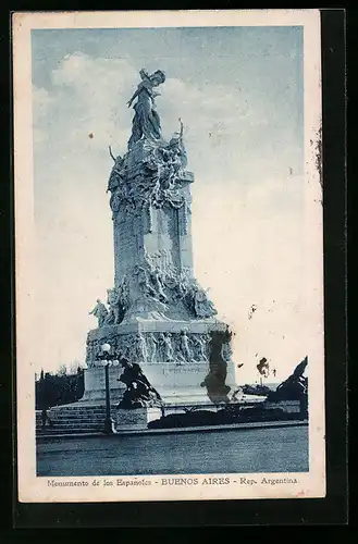 AK Buenos Aires, Monumento de los Espanoles