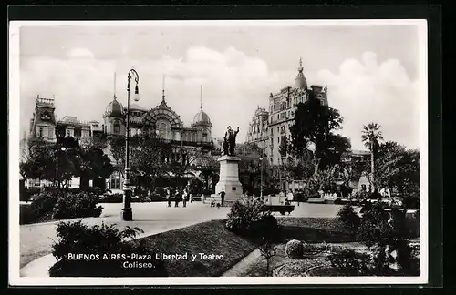 AK Buenos Aires, Plaza Libertad y Teatro, Coliseo