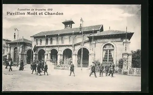 AK Bruxelles, Exposition 1910, Pavillon Moet et Chandon