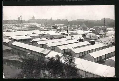 AK Hamburg, Wander Ausstellung 1924, Totalansicht Messegelände