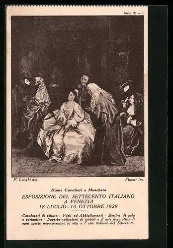 Künstler-AK Venezia, Esposizione del Settecento Italiano 1929