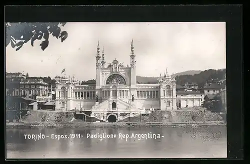 AK Torino, Espos. 1911, Padiglione Rep. Argentina