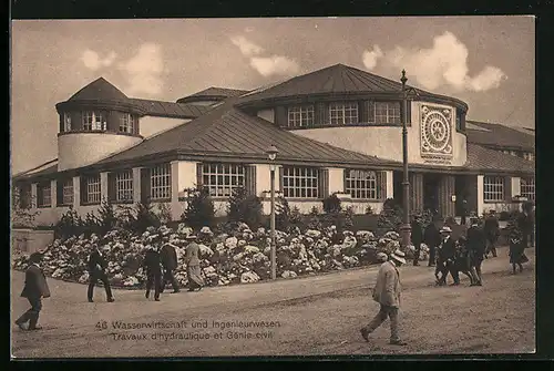 AK Bern, Landes-Ausstellung 1914, Wasserwirtschaft und Ingenieurwesen