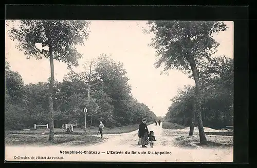 AK Neauphle-le-Château, L`Entrée du Bois de Ste-Appoline