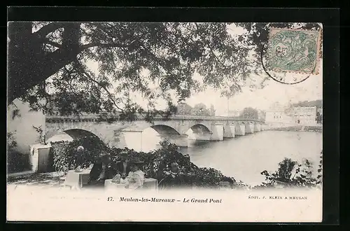 AK Meulan-les-Mureaux, Le Grand Pont