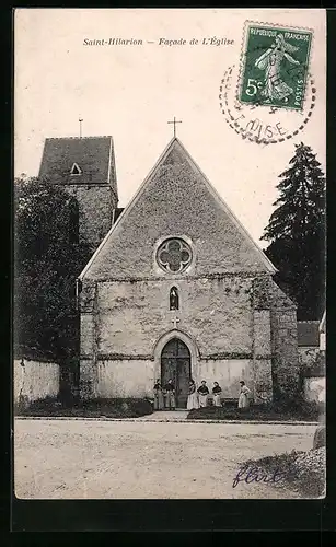 AK Saint-Hilarion, Facade de l'Eglise