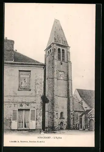 AK Sonchamp, L`Eglise, Ansicht der Kirche