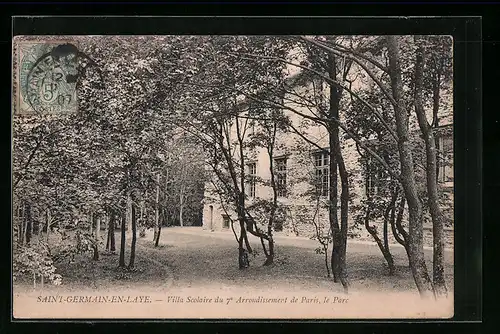 AK Saint-Germain-en-Laye, Villa Scolaire du 7 Arrondissement de Paris, le Parc