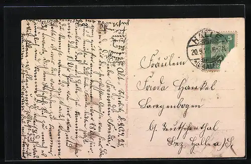 AK Alt-Scherbitz, Partie an der Krankenvilla