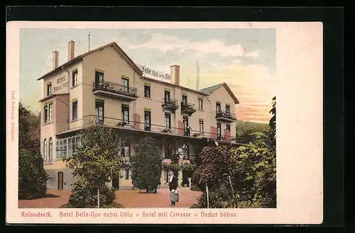 AK Rolandseck, Hotel Bellevue und Villa