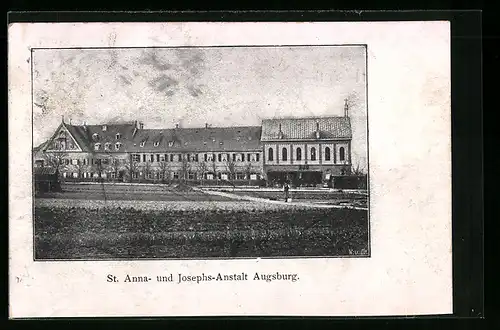 AK Augsburg, an der St. Anna- und Josephs-Anstalt