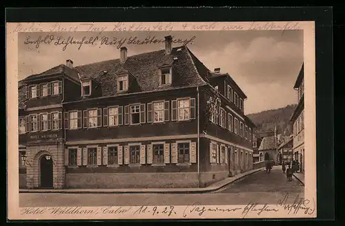 AK Calw, Hotel Waldhorn