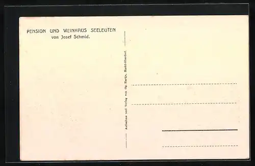 AK Seeleuten bei Seeg, Pension und Weinhaus Seeleuten von Josef Schmid