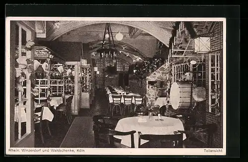 AK Köln, Rhein. Winzerdorf und Waldschenke, Gr. Budengasse 3, Teilansicht