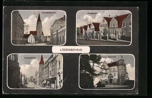 AK Lüdenscheid, Christuskirche, Hohe Steinert, Knapperstrasse