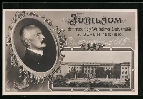 AK Berlin, Jubiläum der Friedrich-Wilhelms-Universität 1910, Erich Schmidt