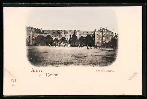 AK Hanau, Blick zur Infanterie-Kaserne