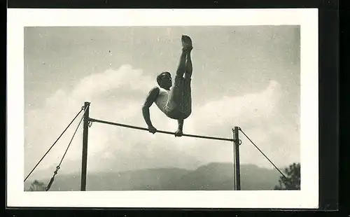 AK Luzern, Eidg. Turnfest 1928, Turner am Reck