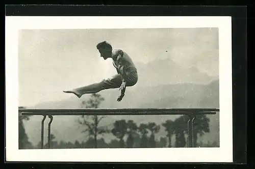 AK Luzern, Eidg. Turnfest 1928, Turner am Barren