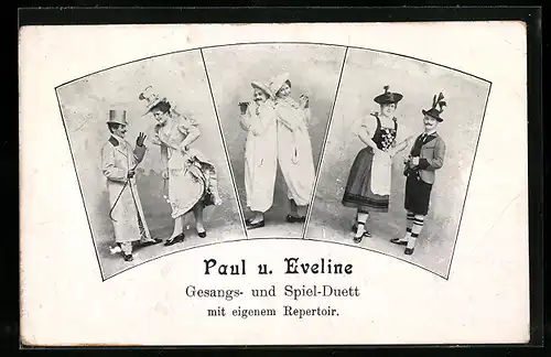 AK Paul und Eveline, Gesangs- und Spiel-Duett, Komiker