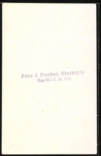 Fotografie I. Fischer, Glashütte, astronomische Kunstuhr