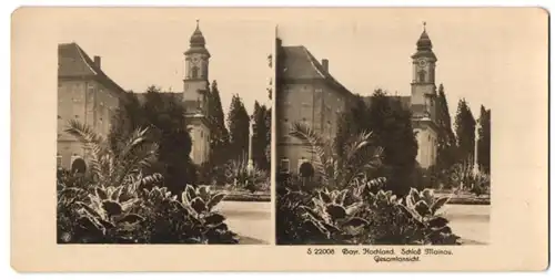 Stereo-Fotografie NPG, Berlin, Ansicht Mainau, Partie am Schloss Mainau