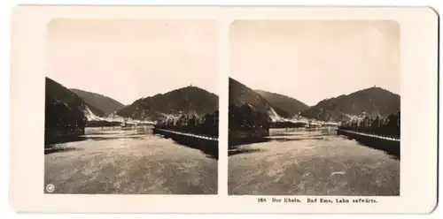 Stereo-Fotografie NPG, Berlin, Ansicht Bad Ems, Blick Lahn aufwärts nach der Stadt