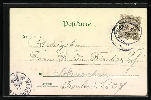 Lithographie München, Kgl. Maximilianeum