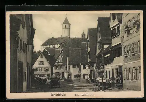AK Dinkelsbühl, Strasse Untere Schmiedgasse