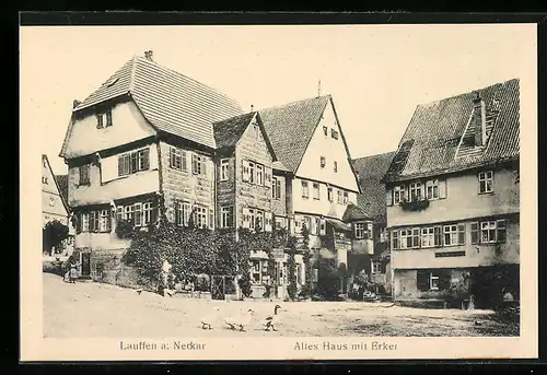 AK Lauffen a. Neckar, Altes Haus mit Erker