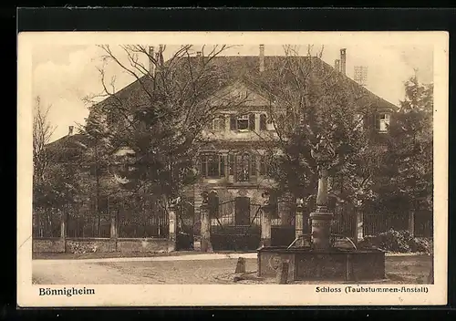 AK Bönnigheim, Schloss, Taubstummen-Anstalt