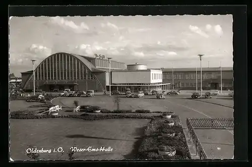 AK Oldenburg i. O., Blick zur Weser-Ems-Halle