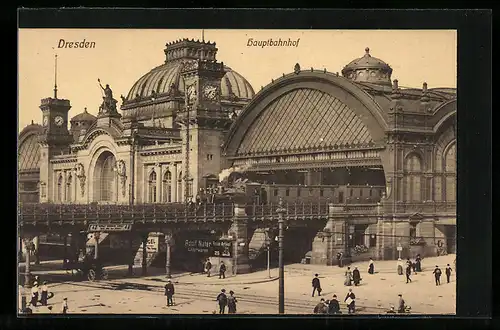 AK Dresden, am Hauptbahnhof