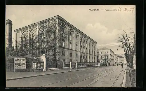 AK München, Blick zur Frauenklinik