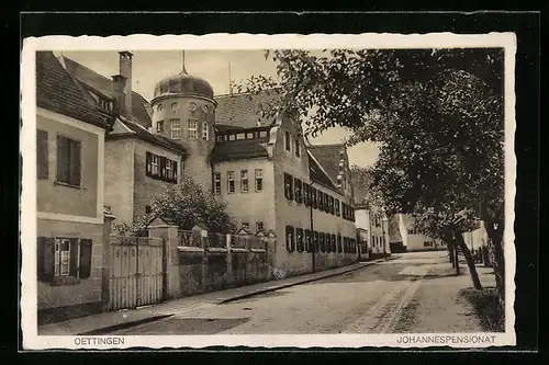 AK Oettingen, Johannespensionat von der Strasse aus