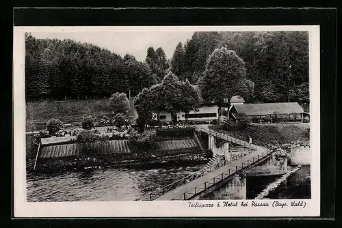 AK Passau, Gasthaus Triftsperre im Ilztal