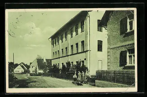 AK Aislingen, Blick zum Schulhaus