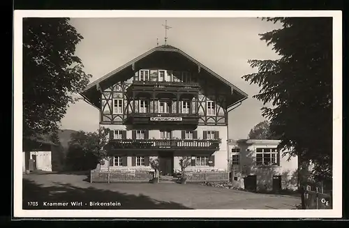 AK Birkenstein, Blick zum Gasthaus Krammer Wirt