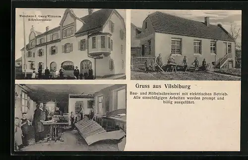 AK Vilsbiburg, Bau- und Möbelschreinerei Schreinermeister Georg Wittmann, Innenansicht, Wohnhaus