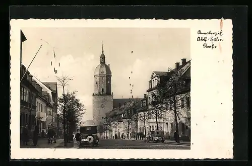 AK Annaberg i. E., Partie in der Strasse