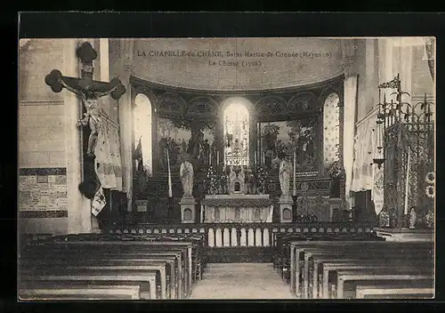 AK Saint Martin-de-Connée, La Chapelle du Chène