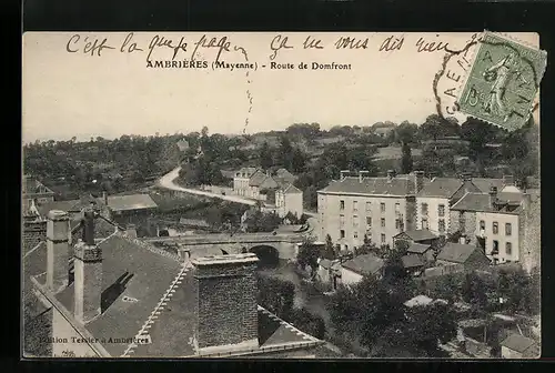 AK Ambrières, Route de Domfront