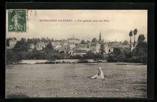 AK Bourgneuf-la-Forèt, Vue générale prise des Mées