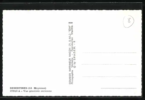 AK Desertines, Vue générale aérienne