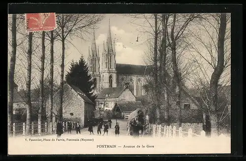 AK Pontmain, Avenue de la Gare